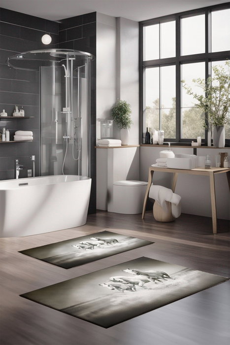 Mijölnir Juego de alfombrillas de baño CT-5126 de 2 piezas Multicolor